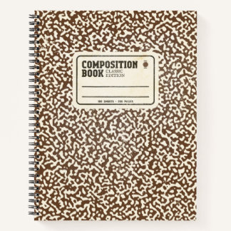 Cuaderno Portátil de composición marrón de gran resolución