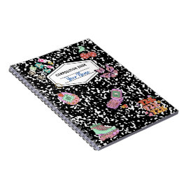 Cuaderno Portátil de composición retro Y2K