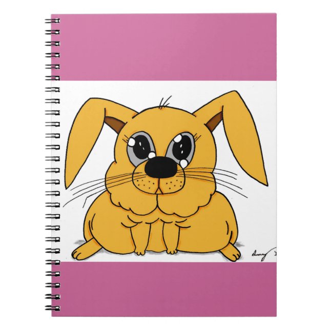 Cuaderno Portátil de conejito de felpa (Frente)