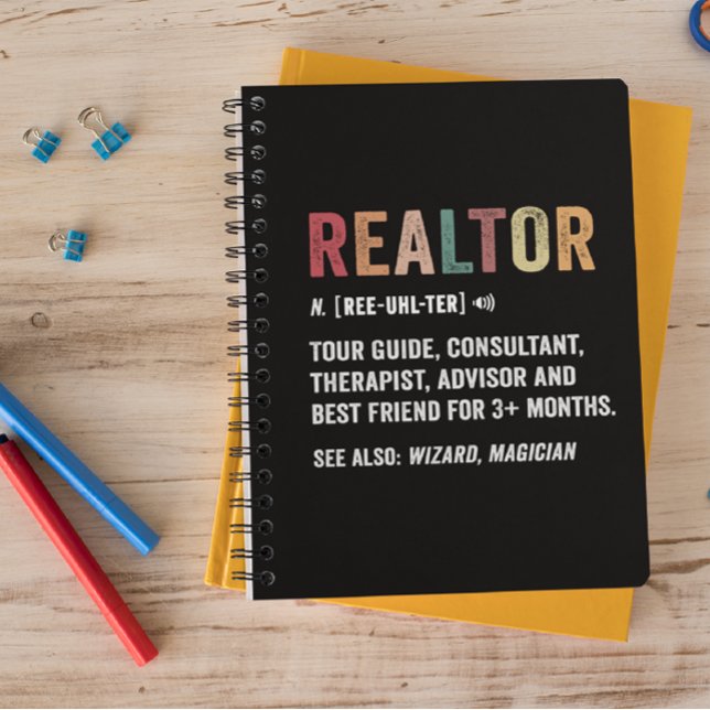 Cuaderno Portátil de cotización divertida de Realtor Real E (funny realtor notebook)