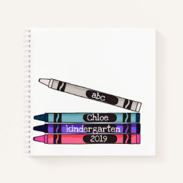 Cuaderno Portátil de Crayones personalizado