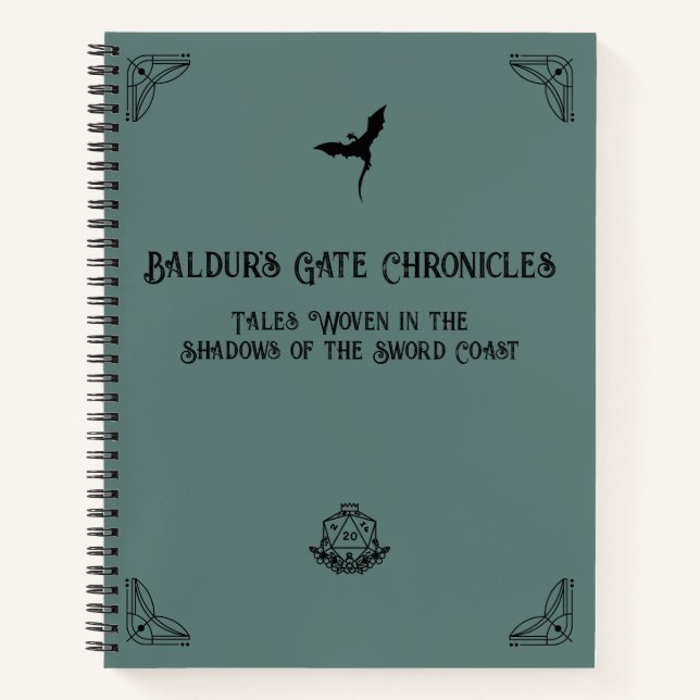 Cuaderno Portátil de Crónica de Campaña D&D (Anverso)