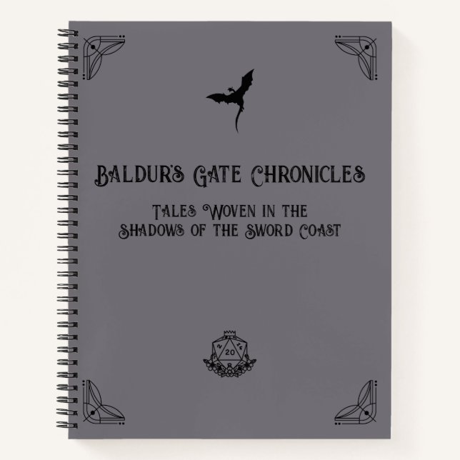 Cuaderno Portátil de Crónica de Campaña D&D (Anverso)