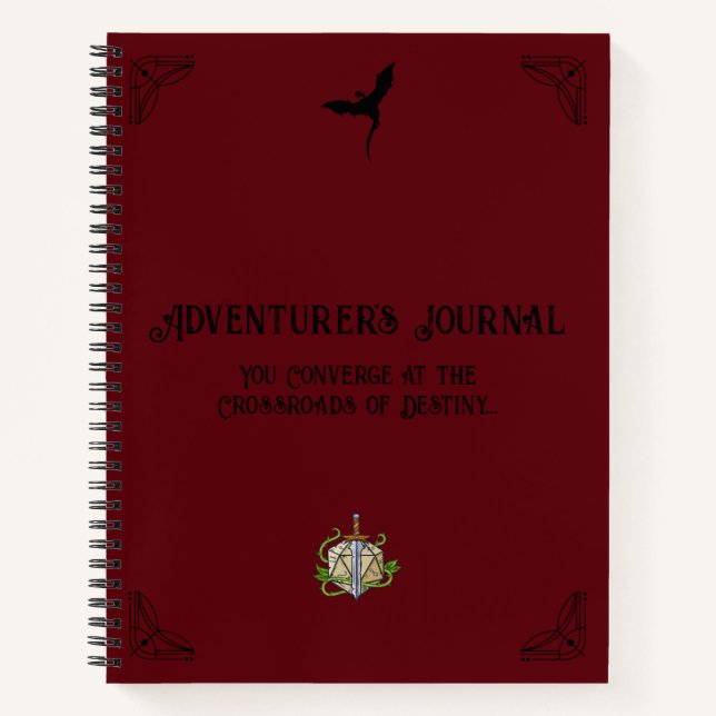 Cuaderno Portátil de Crónica de Campaña D&D (Anverso)