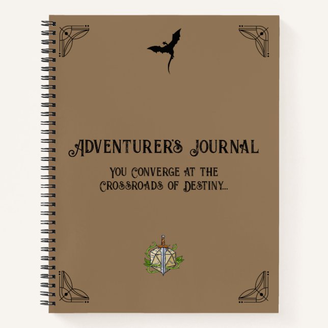 Cuaderno Portátil de Crónica de Campaña D&D (Anverso)