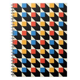 Cuaderno Portátil de cuadrados coloridos