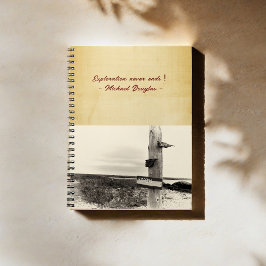 Cuaderno Portátil de cubierta de papel de cuero de época cl