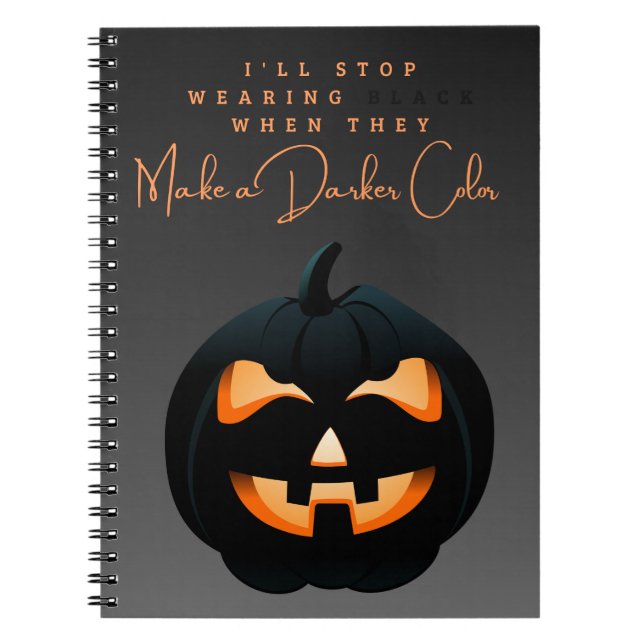 Cuaderno Portátil de cubierta negra (Frente)