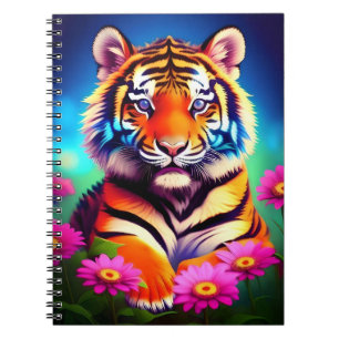 Cuaderno Portátil de cubo de tigre