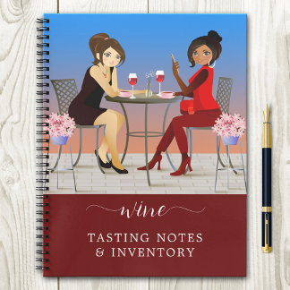 Cuaderno Portátil de degustación de vino Girly