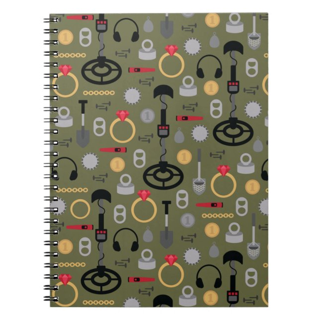 Cuaderno Portátil de detección metalizado (Frente)