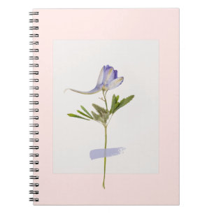 Cuaderno Portátil de diseño de arte en pared de flores seca