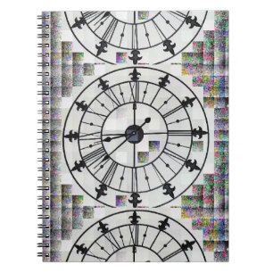 Cuaderno Portátil de diseño de reloj
