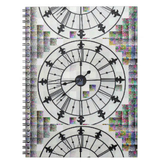 Cuaderno Portátil de diseño de reloj