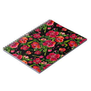 Cuaderno Portátil de diseño floral de amapola para amapola