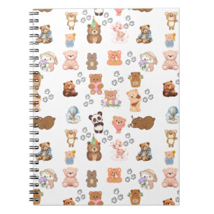 Cuaderno Portátil de diseño sin costuras con temática de os