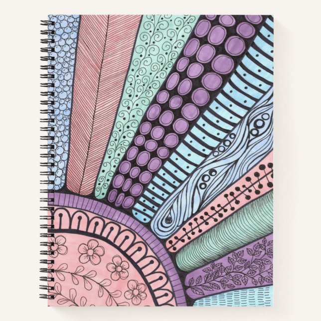 Cuaderno Portátil de diseño Sunburst (Anverso)