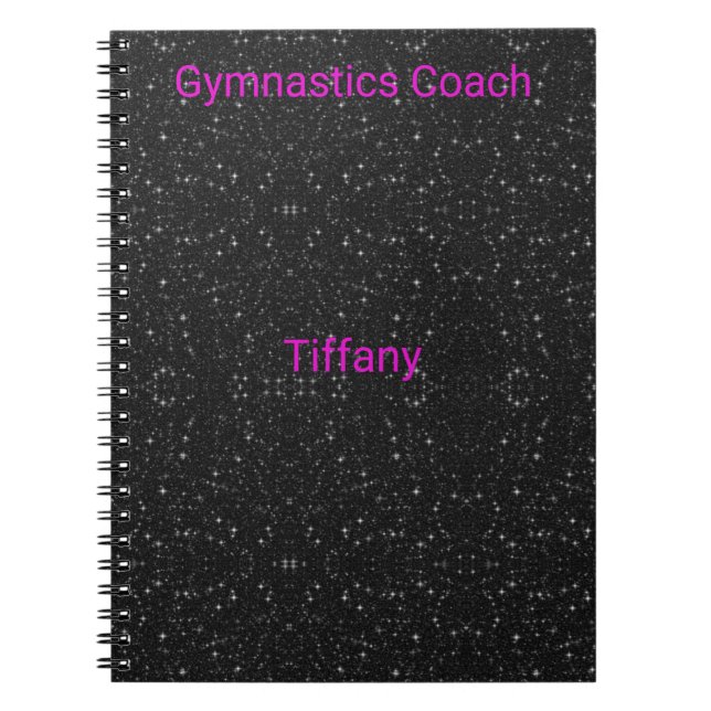 Cuaderno Portátil de entrenador de gimnasia personalizado (Frente)