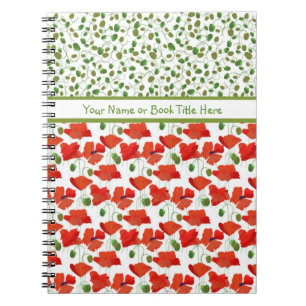 Cuaderno portátil de escarlata y espiral de escarl