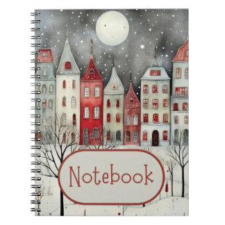Cuaderno Portátil de escenas de invierno de bonito