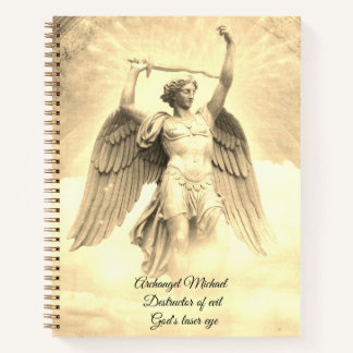 Cuaderno Portátil de espiral amarillo Archangel Michael