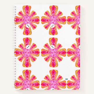 Cuaderno Portátil de espiral de alimentación rosa