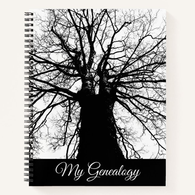 Cuaderno Portátil de espiral de árbol genealógico (Anverso)