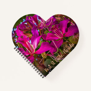 Cuaderno Portátil de espiral de "árbol orquídeo" personaliz