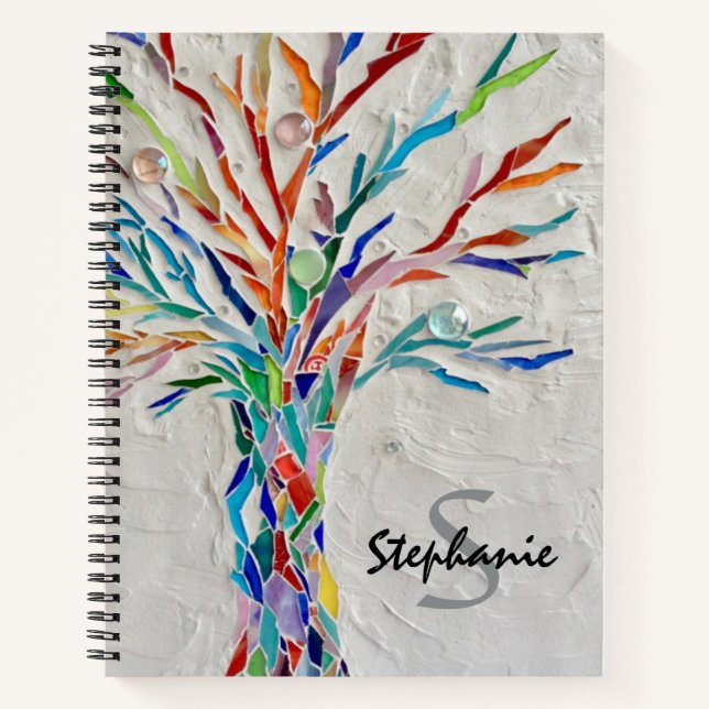 Cuaderno Portátil de espiral de árbol personalizado (Anverso)