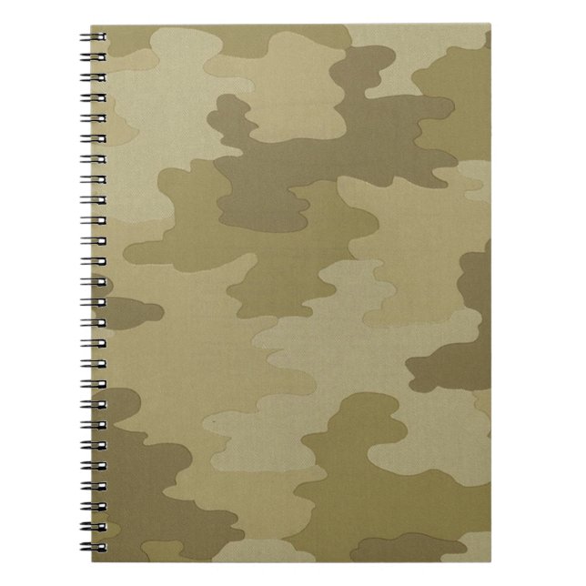 Cuaderno Portátil de espiral de camuflaje ligero (Frente)
