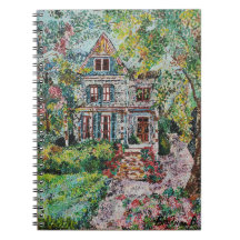 Portátil de espiral de casa victoriana