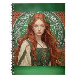 Cuaderno Portátil de espiral de Chica celta