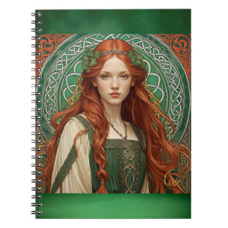 Cuaderno Portátil de espiral de Chica celta
