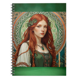Cuaderno Portátil de espiral de Chica celta 2