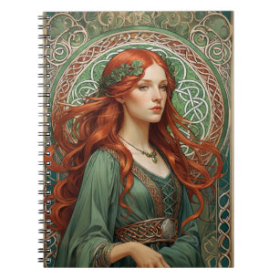 Cuaderno Portátil de espiral de Chica celta 7