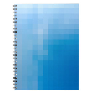Cuaderno Portátil de espiral de cielo con píxeles