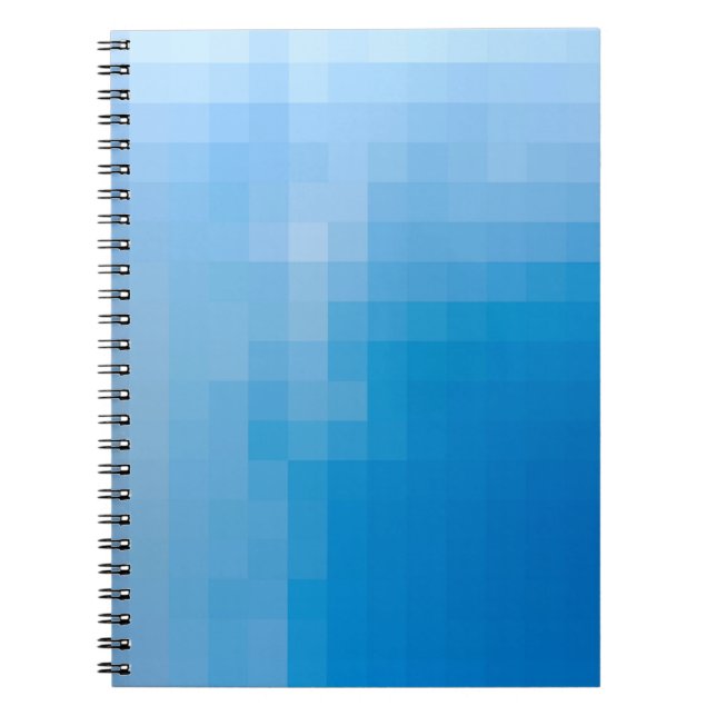 Cuaderno Portátil de espiral de cielo con píxeles (Frente)
