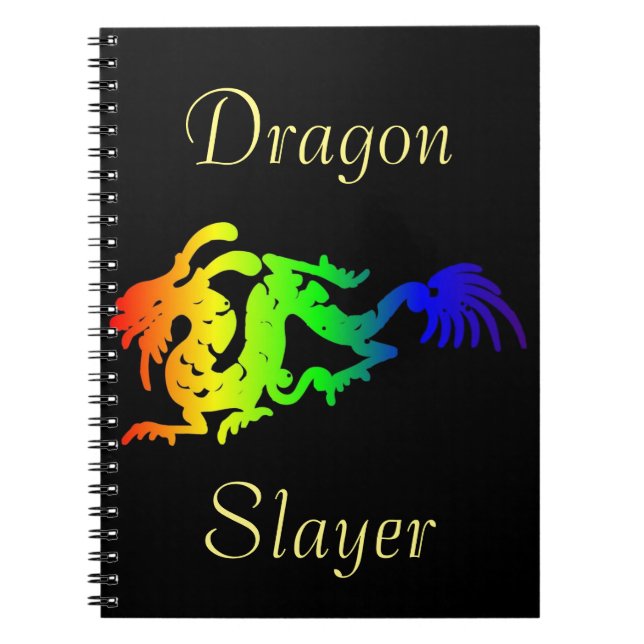 Cuaderno Portátil de espiral de dragón (Frente)