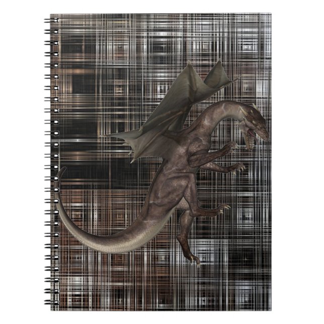 Cuaderno Portátil de espiral de dragón (Frente)