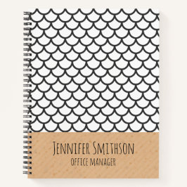 Cuaderno Portátil de espiral de estilo geométrico moderno