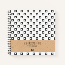 Cuaderno Portátil de espiral de estilo geométrico moderno