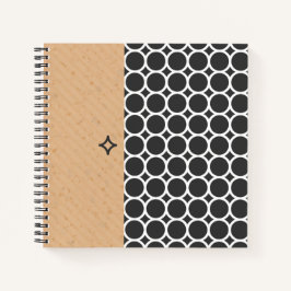 Cuaderno Portátil de espiral de estilo geométrico moderno