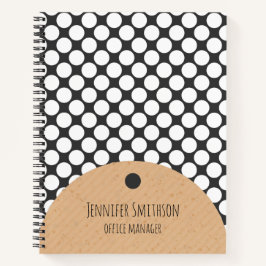 Cuaderno Portátil de espiral de estilo geométrico moderno