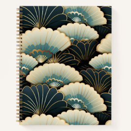 Cuaderno Portátil de espiral de fans de inspiración japones