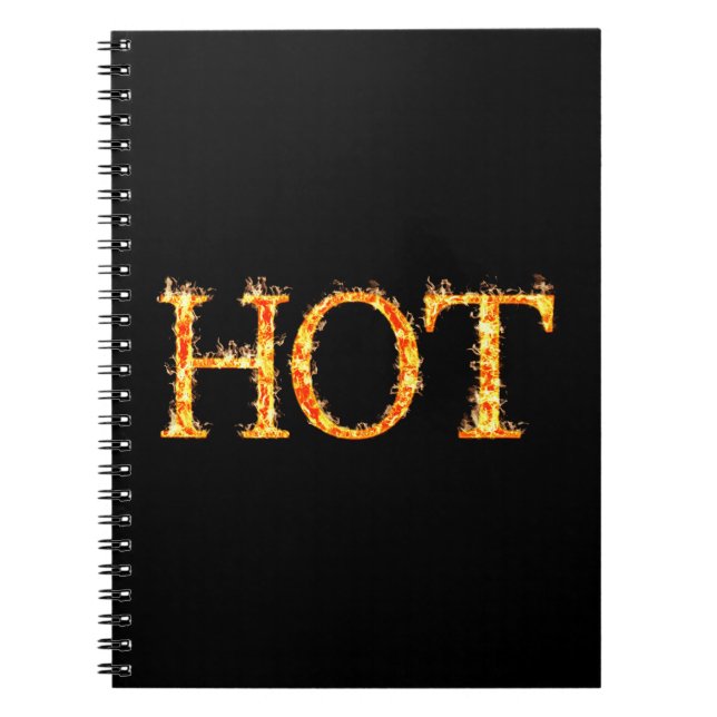 Cuaderno Portátil de espiral de fuego caliente (Frente)