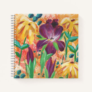 Cuaderno Portátil de espiral de fuego e iris