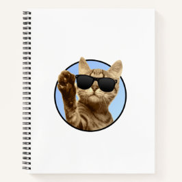 Cuaderno Portátil de espiral de gato Guay