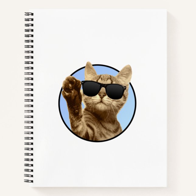 Cuaderno Portátil de espiral de gato Guay (Anverso)