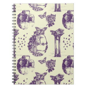Cuaderno Portátil de espiral de ilusión óptica