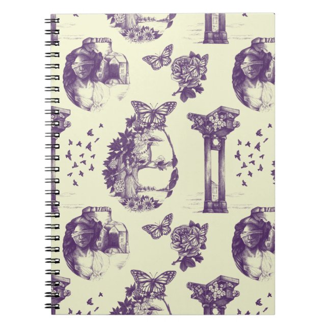 Cuaderno Portátil de espiral de ilusión óptica (Frente)